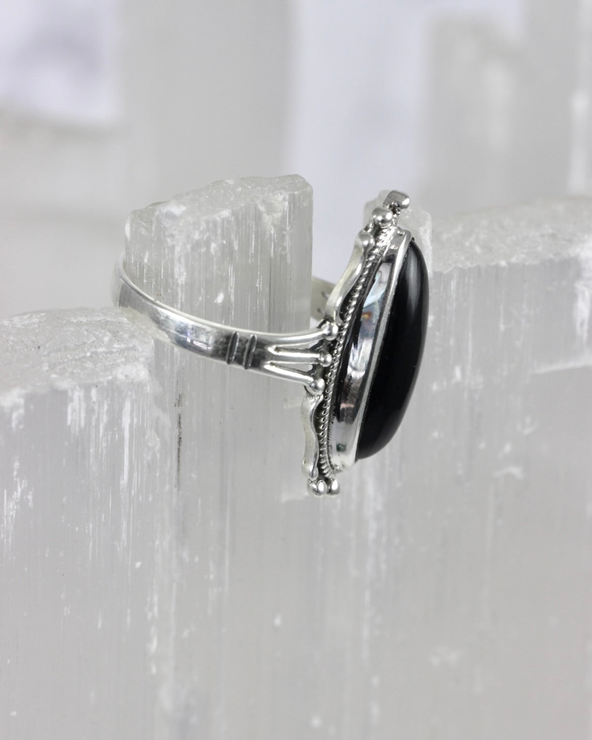 Black Onyx Statement Ring