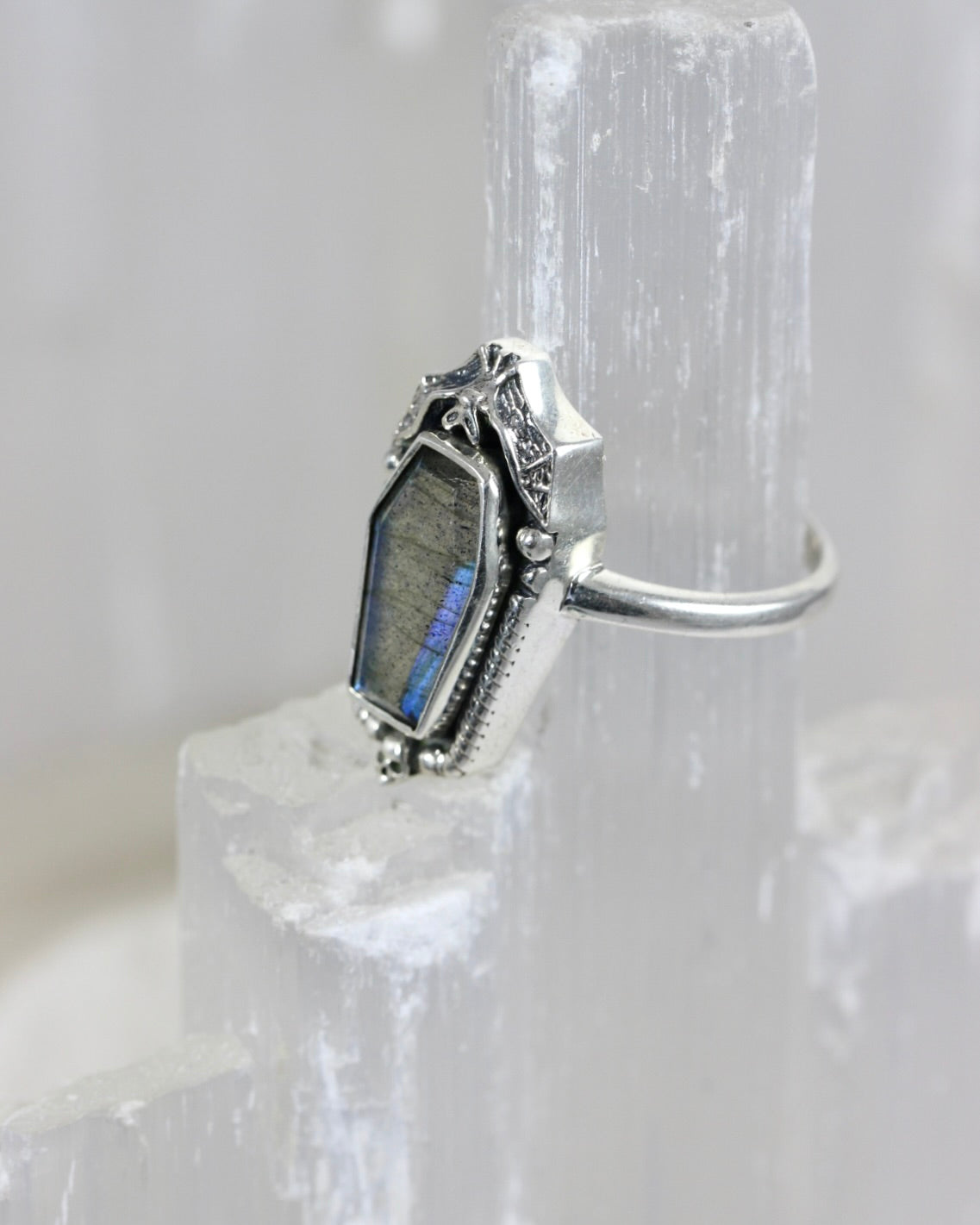 Gothic Labradorite Ring