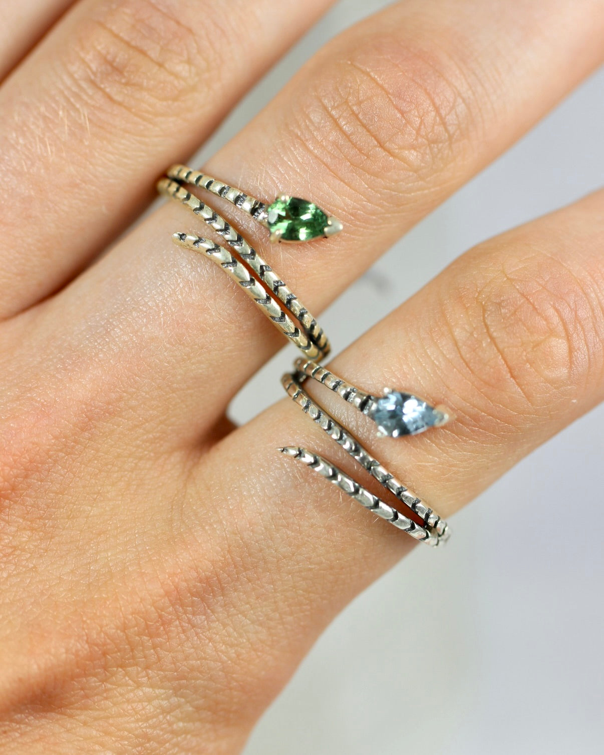 Coiled Snake Rings