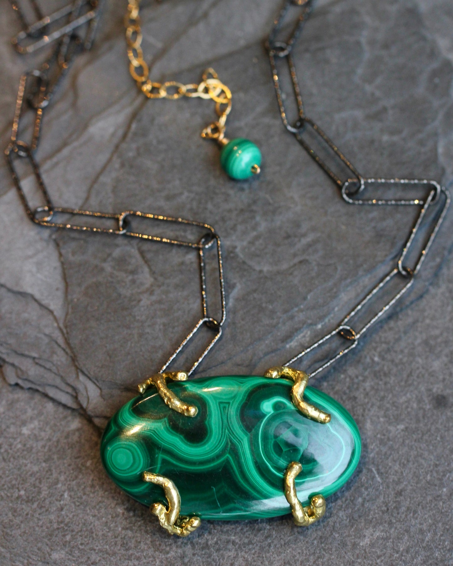 Chunky Malachite Necklace