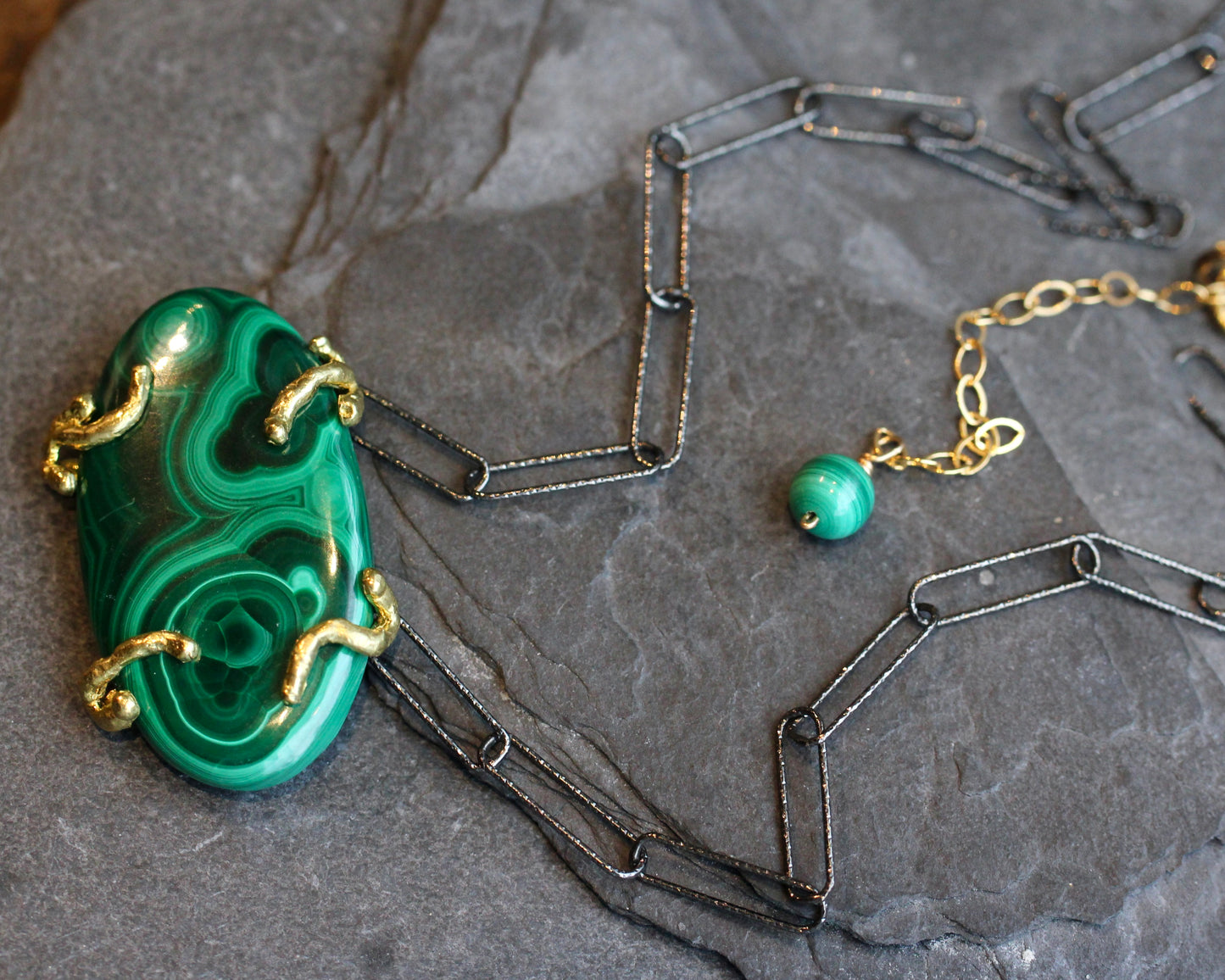 Chunky Malachite Necklace