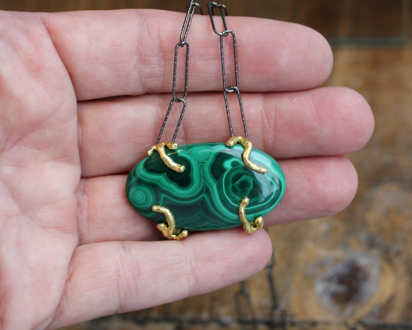 Chunky Malachite Necklace
