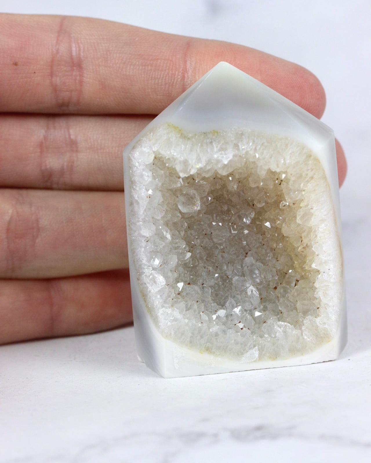 Small Agate Druzy Points