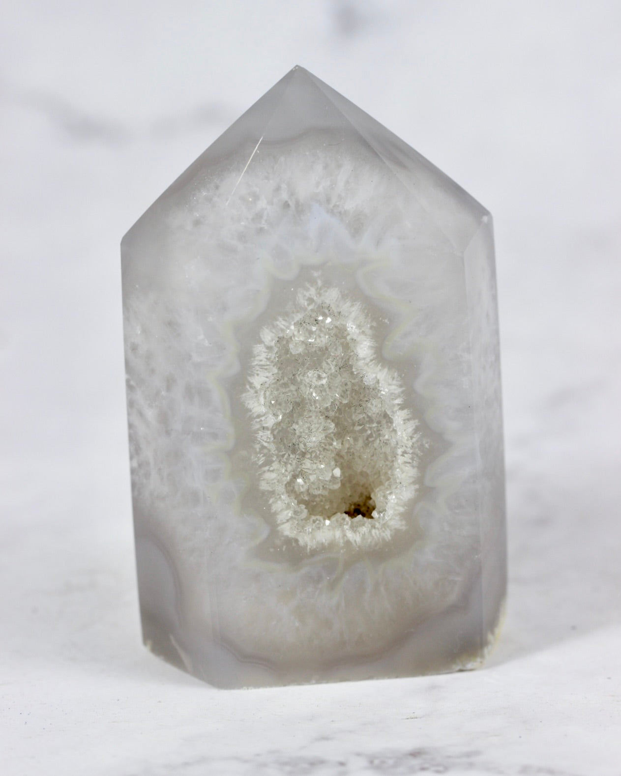 Small Agate Druzy Points