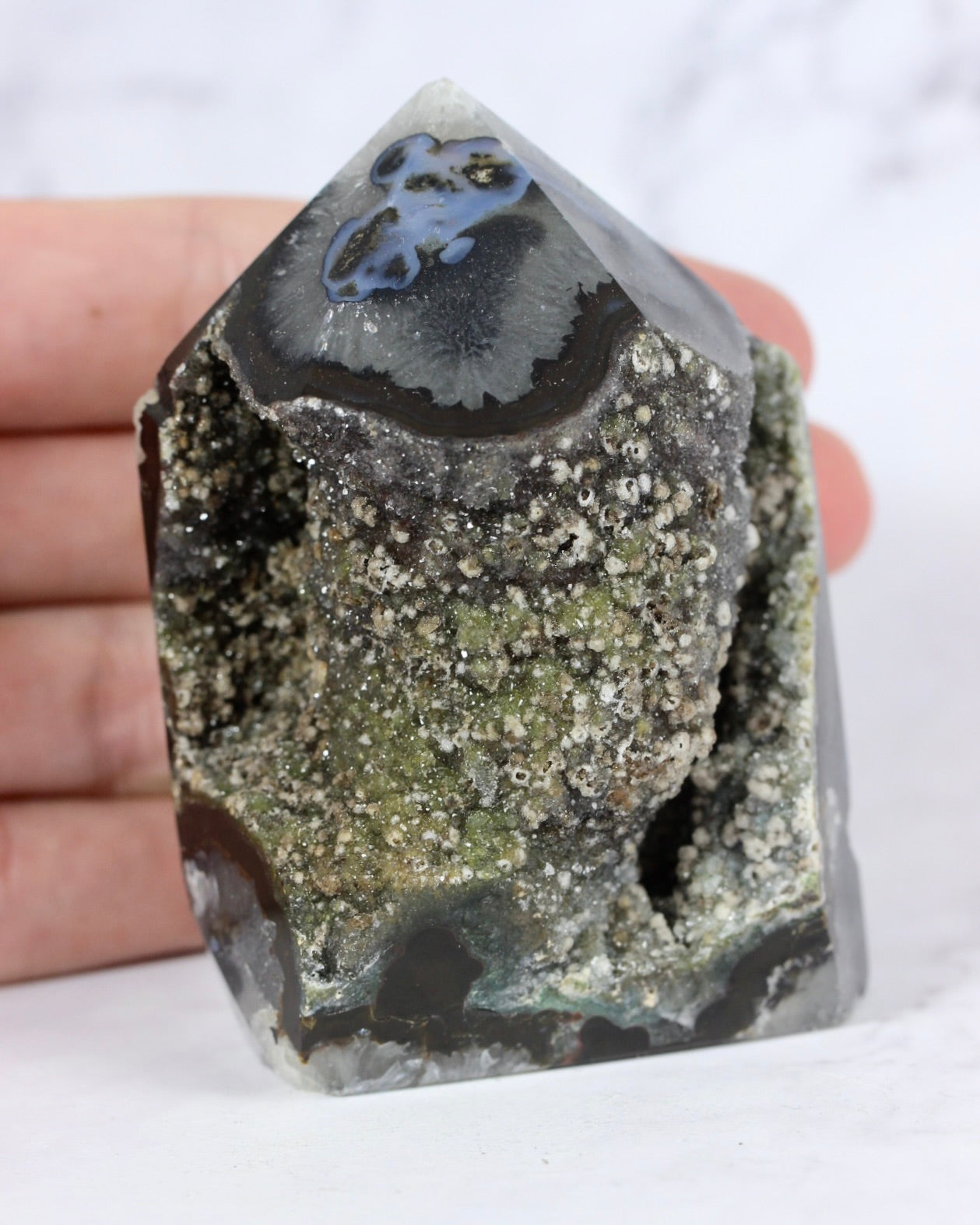 Chunky Agate Druzy Points