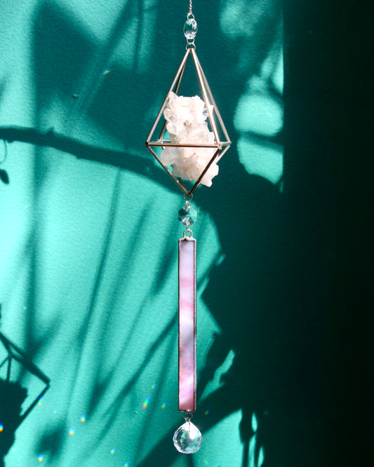 Quartz Stained Glass Sun Catcher