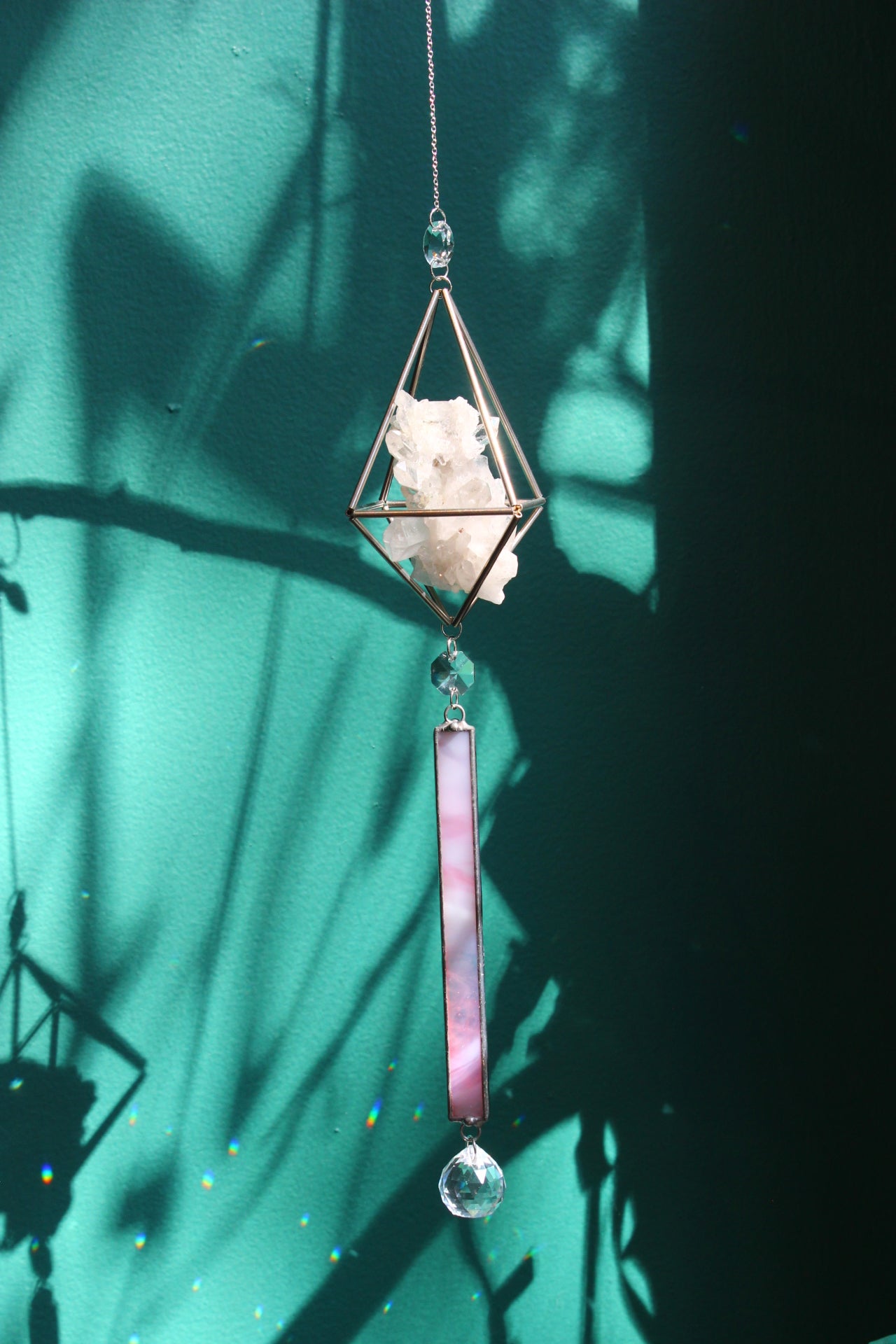 Quartz Stained Glass Sun Catcher