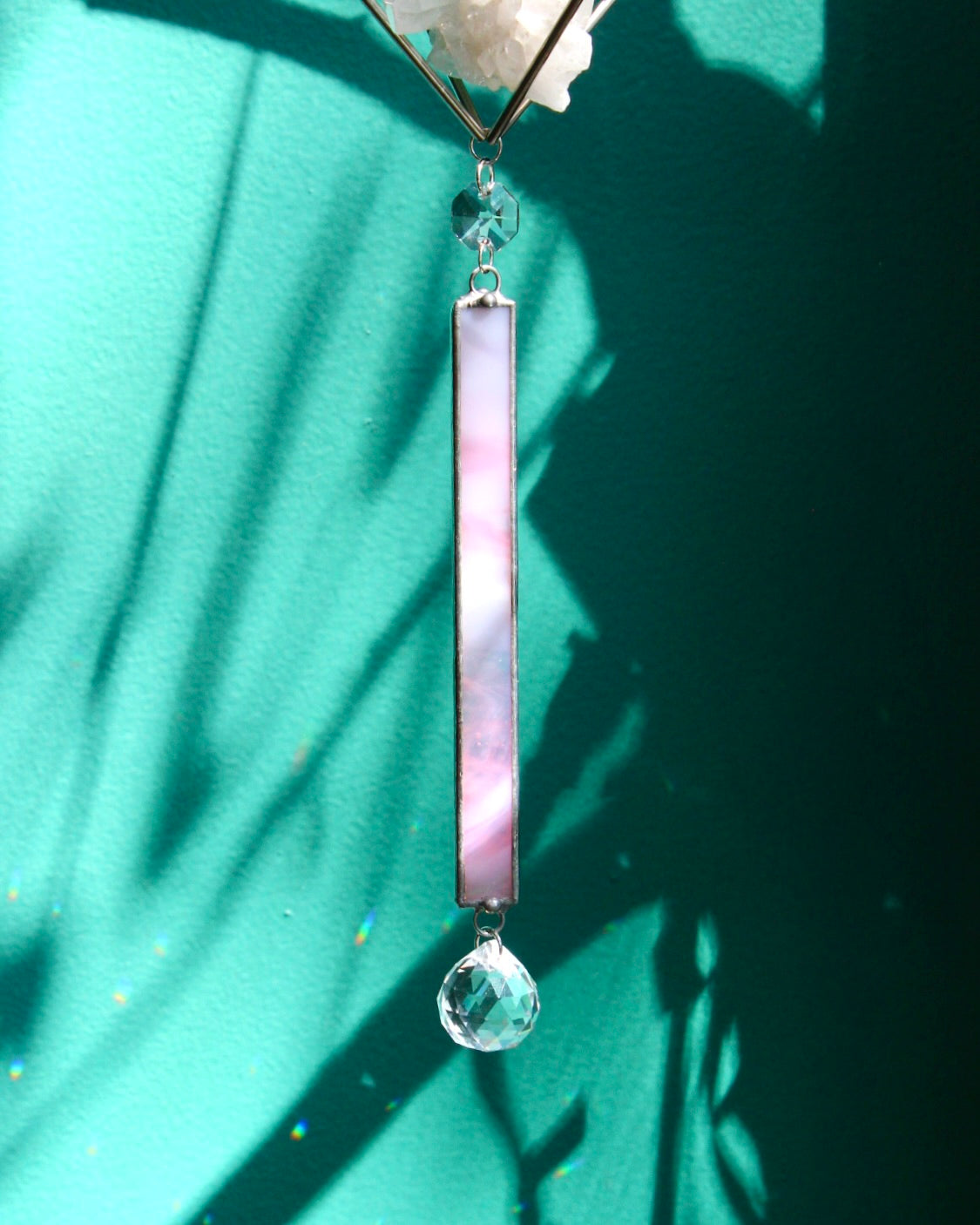 Quartz Stained Glass Sun Catcher