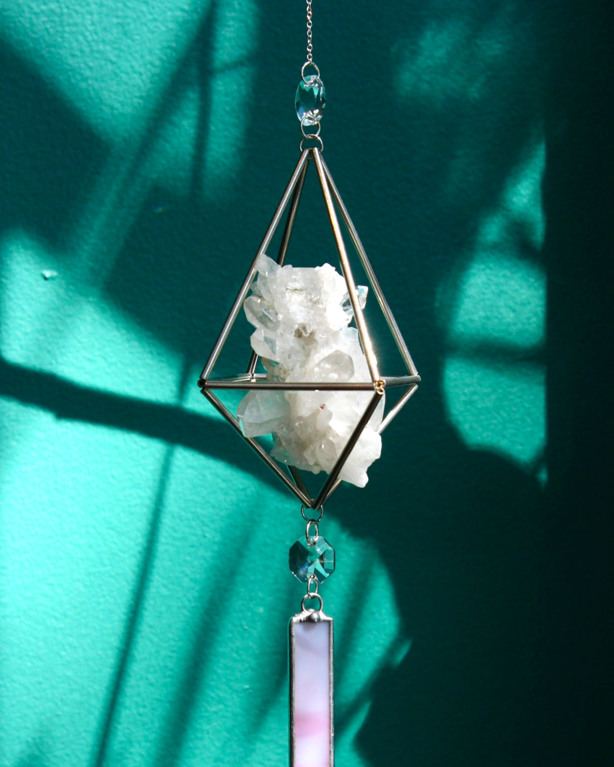 Quartz Stained Glass Sun Catcher