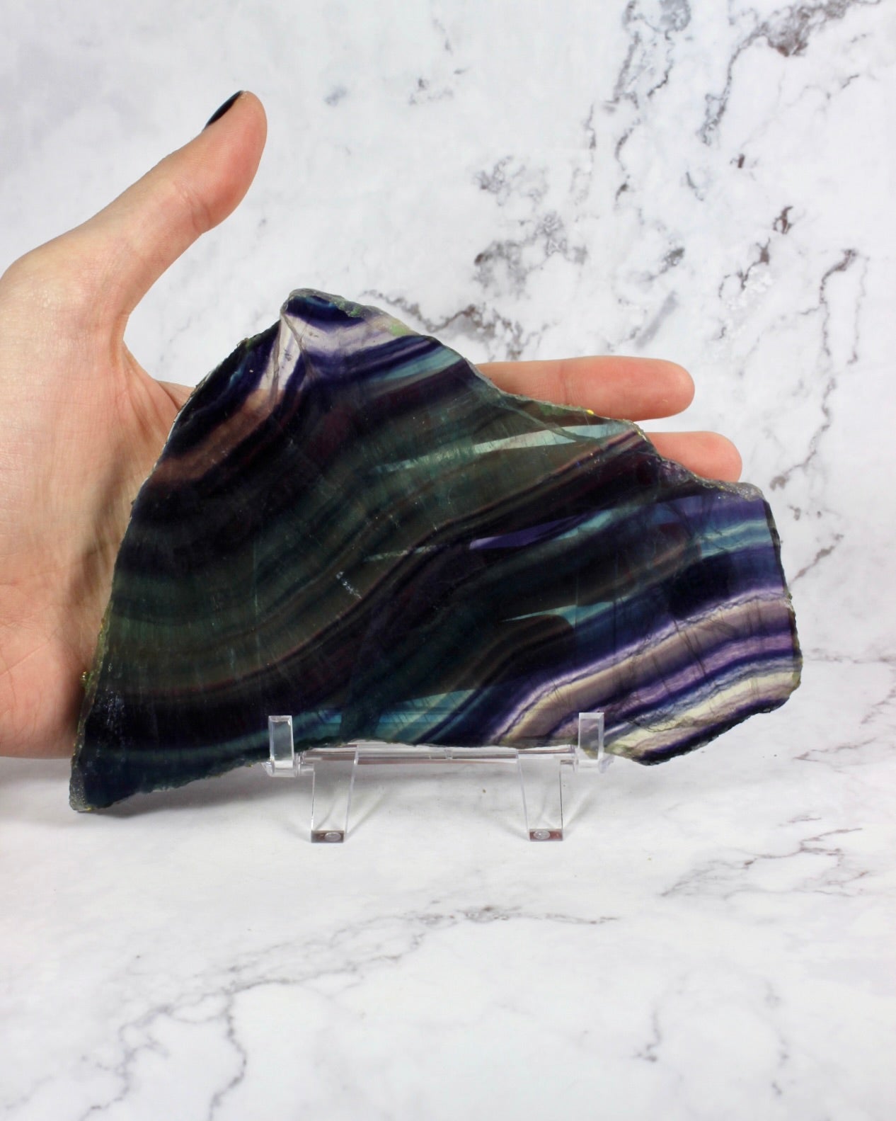 Rainbow Fluorite Slab