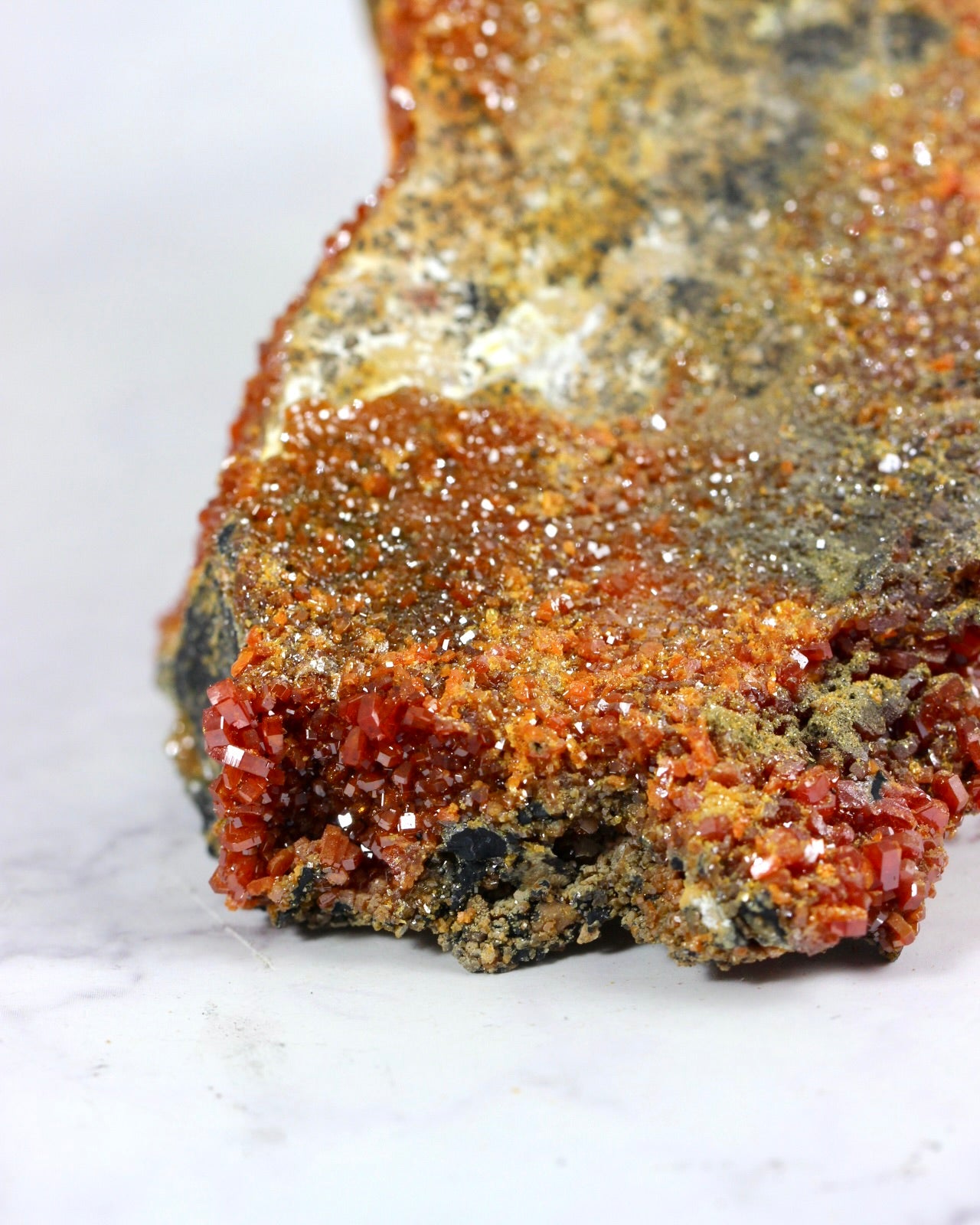 Vanadinite Druzy Specimen