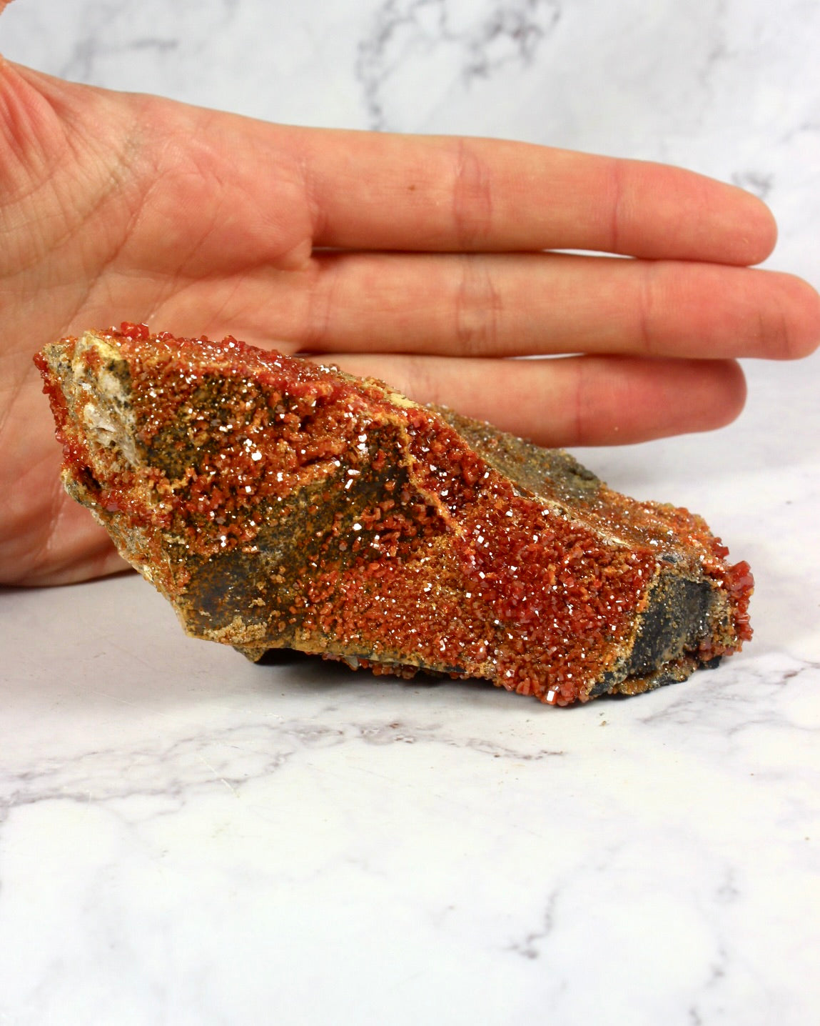 Vanadinite Druzy Specimen