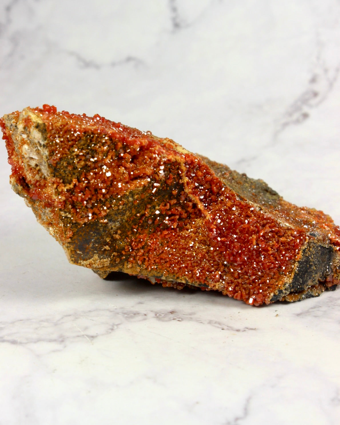 Vanadinite Druzy Specimen