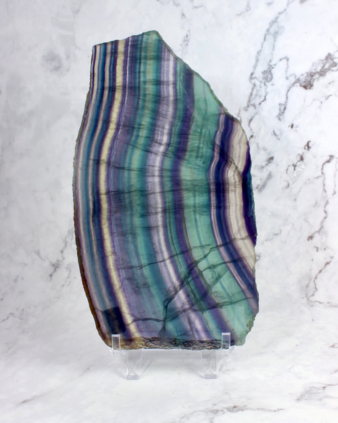 Rainbow Fluorite Slab #4
