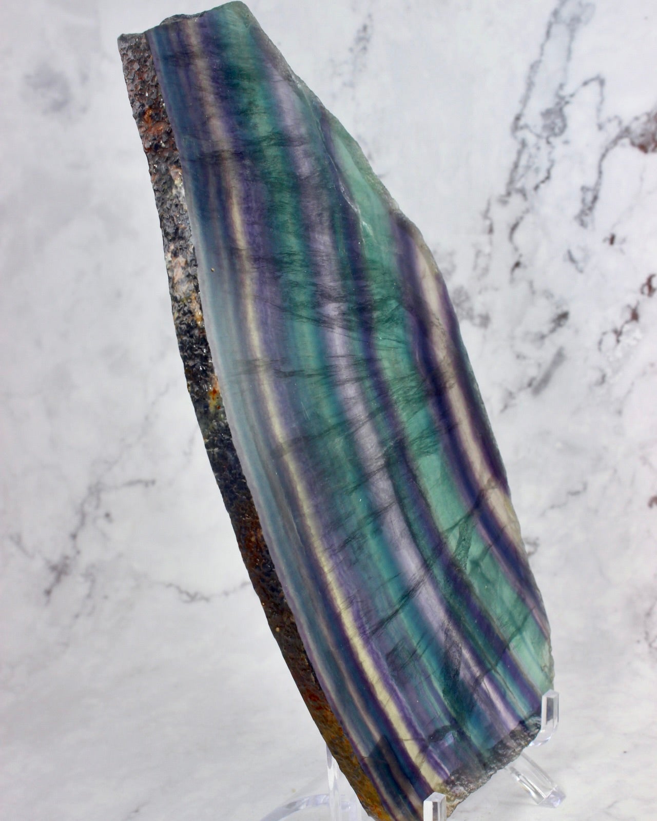 Rainbow Fluorite Slab #4