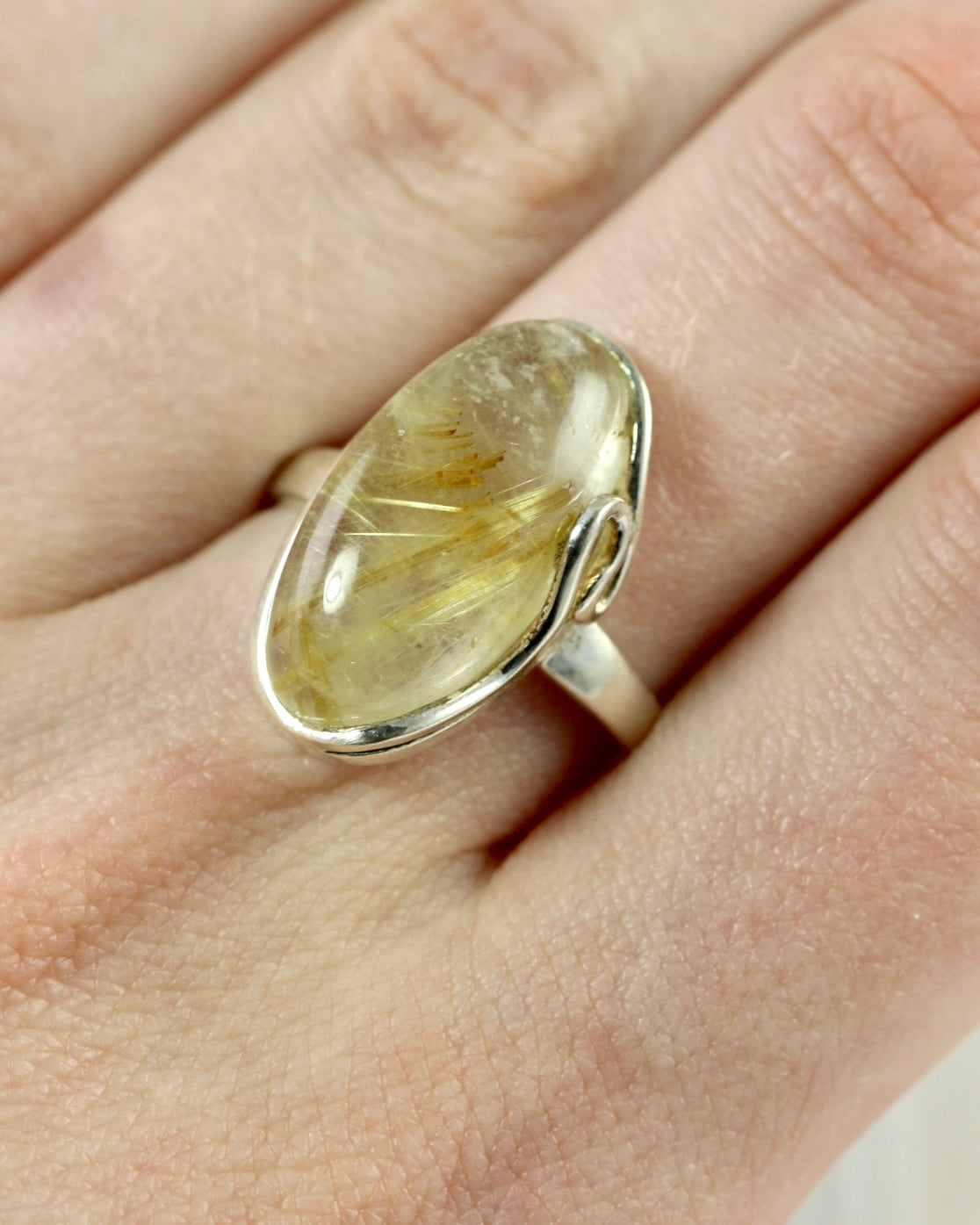 Rutilated Quartz Whimsical Ring