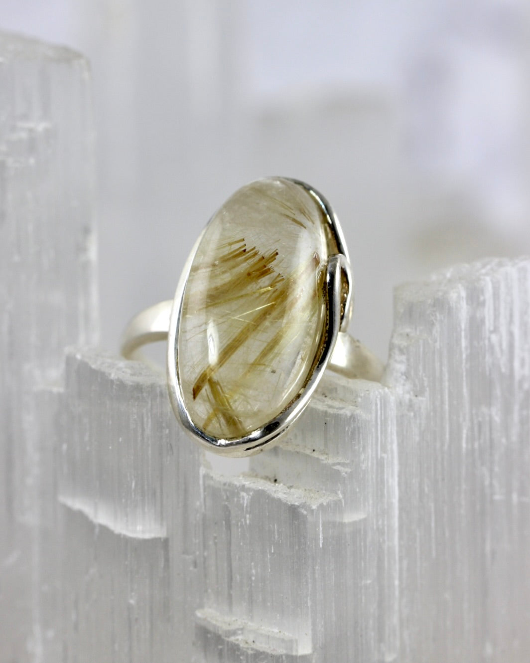 Rutilated Quartz Whimsical Ring