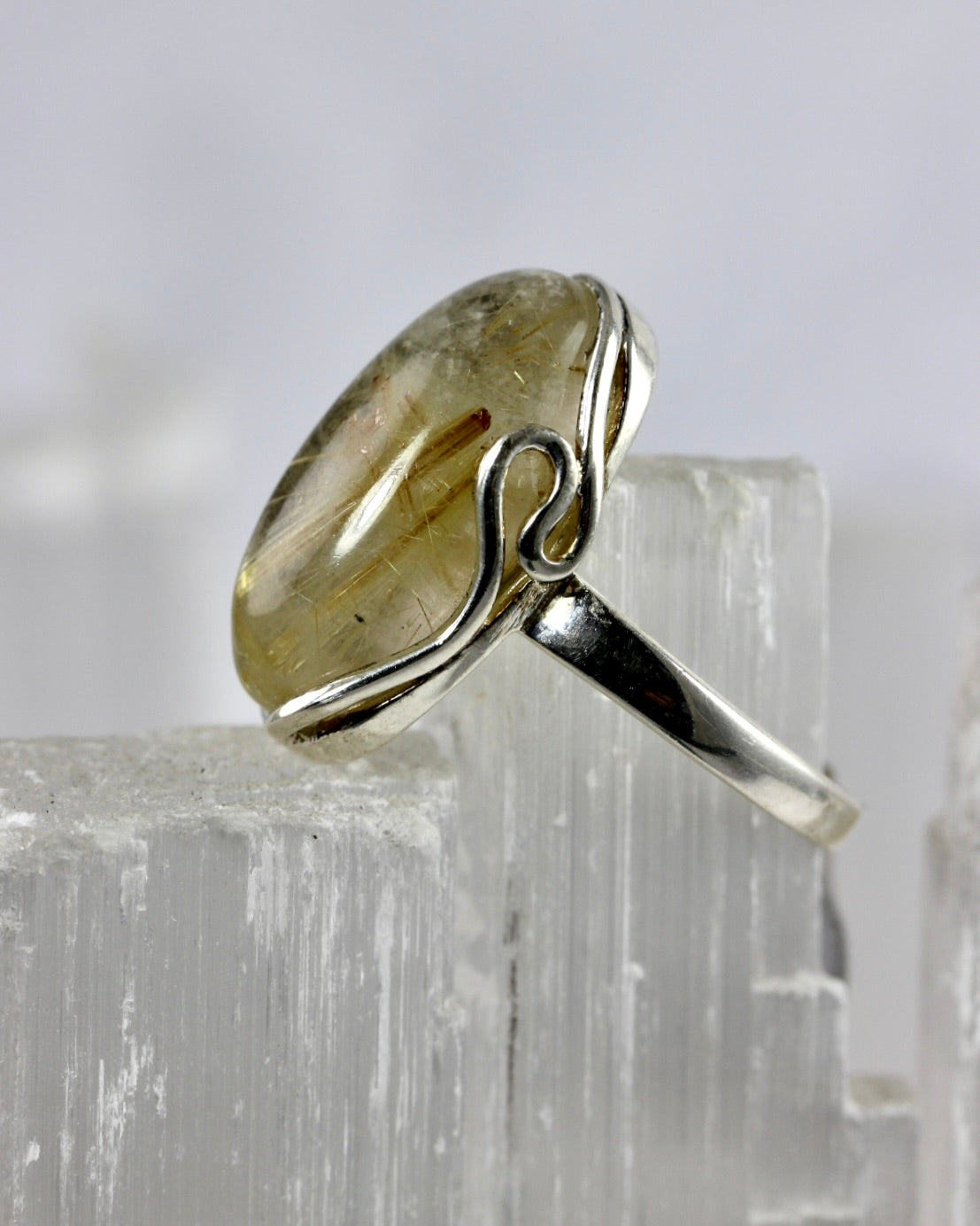 Rutilated Quartz Whimsical Ring