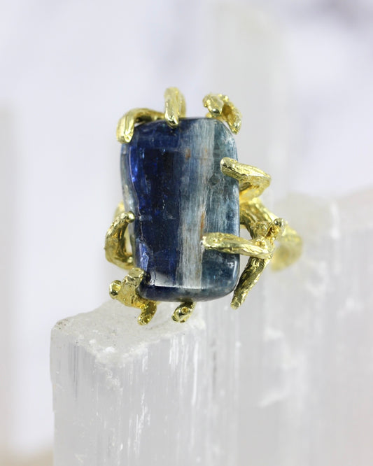 Kyanite Branch Statement Ring