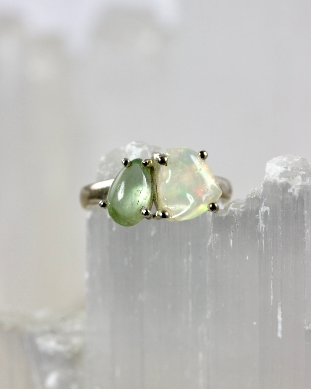 Multi Gemstone Opal Rings