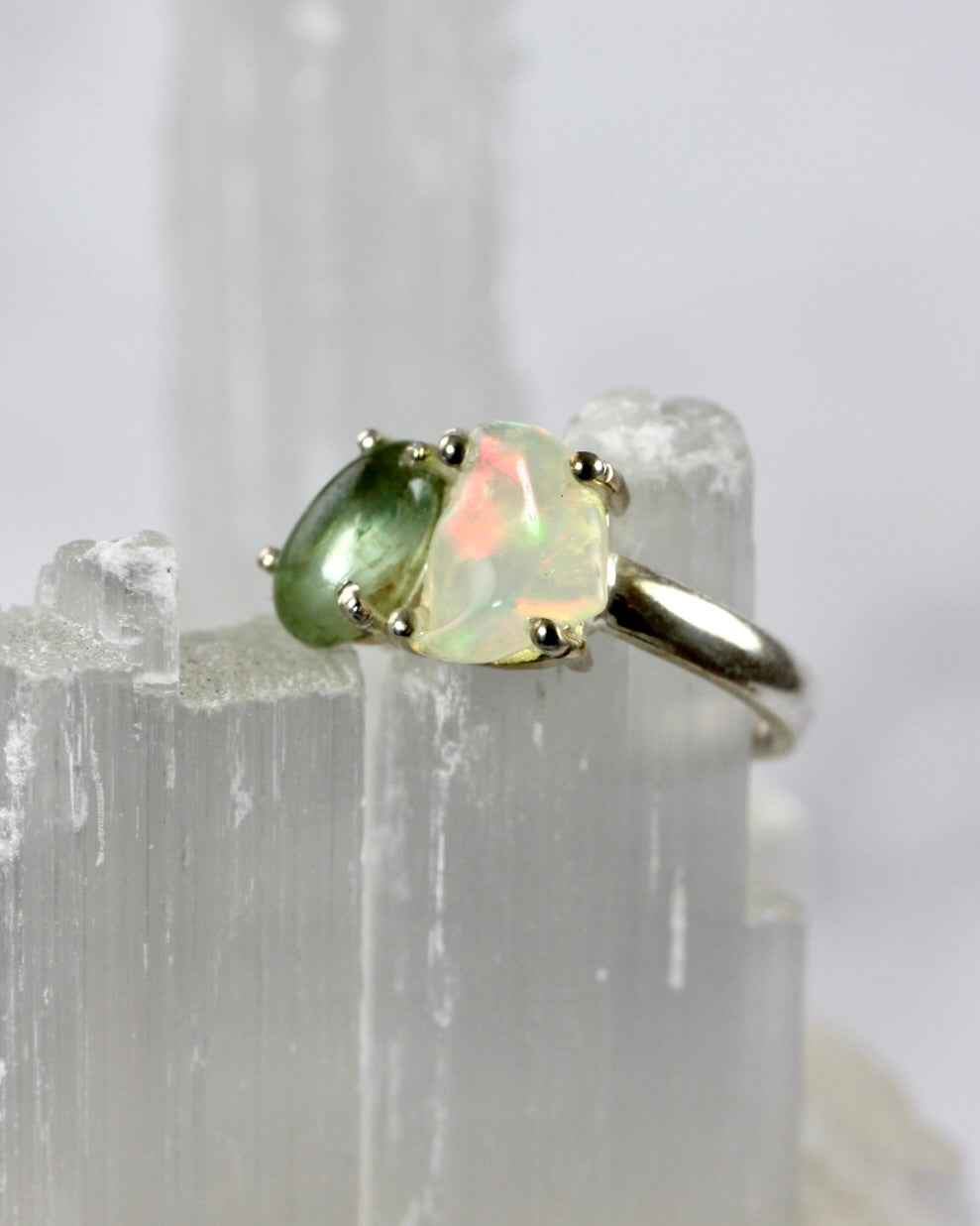 Multi Gemstone Opal Rings