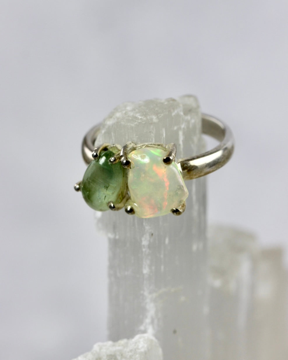 Multi Gemstone Opal Rings