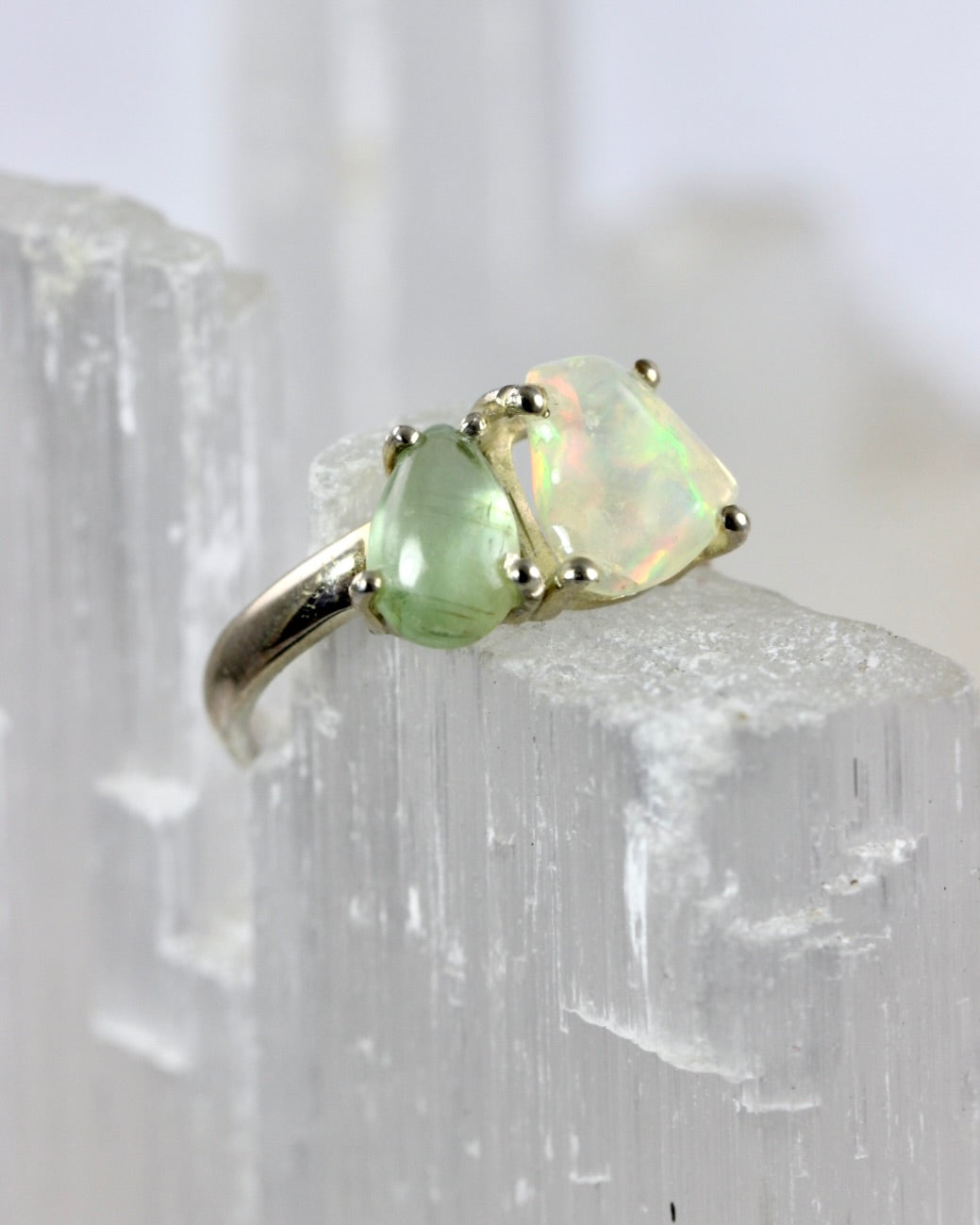 Multi Gemstone Opal Rings