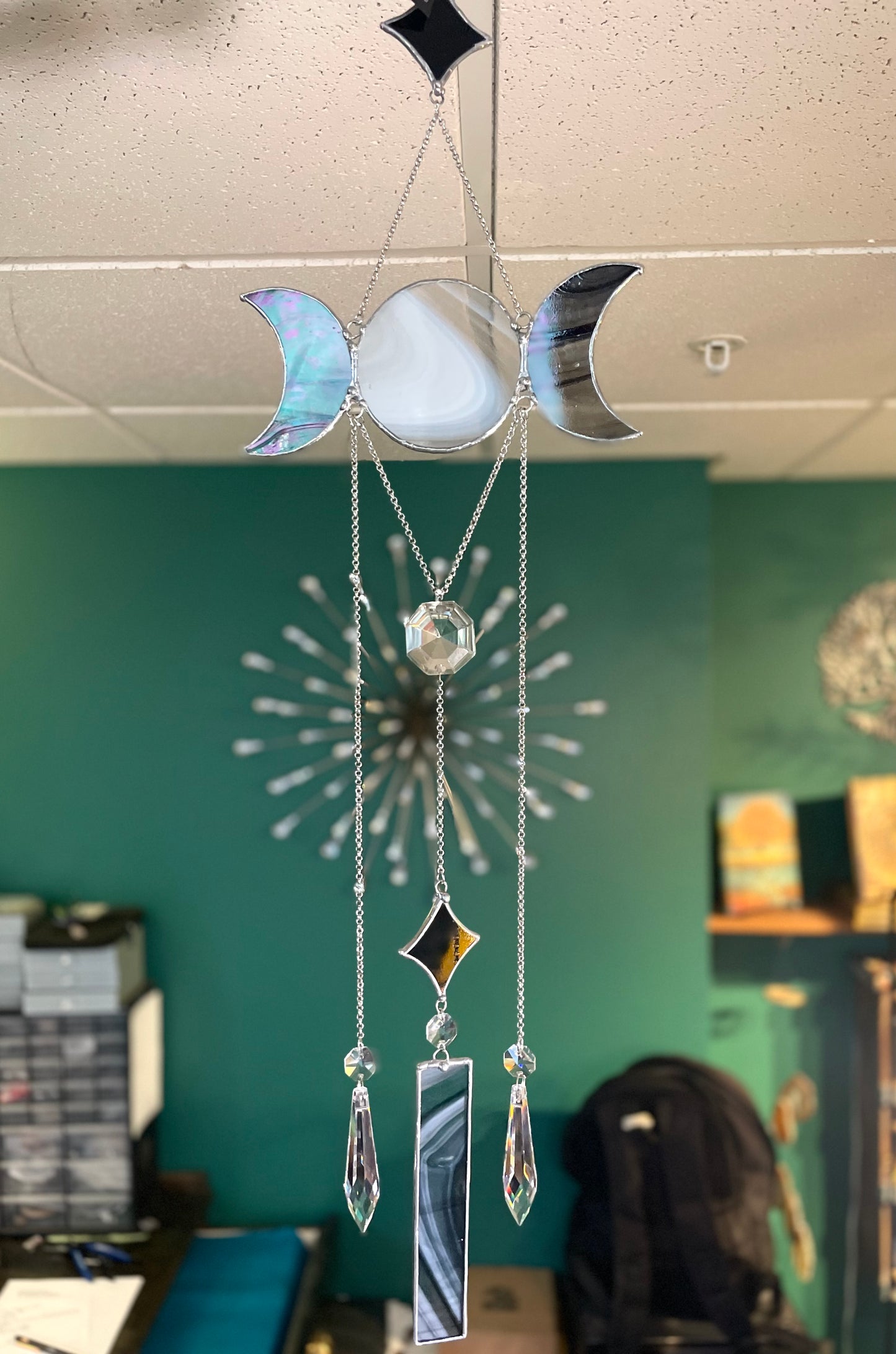 Moon Goddess Sun Catcher Chandelier