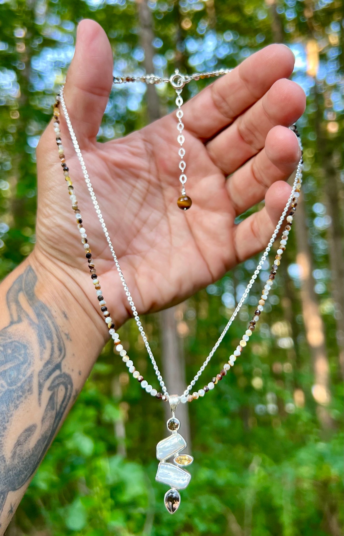 Smokey Pearl Necklace