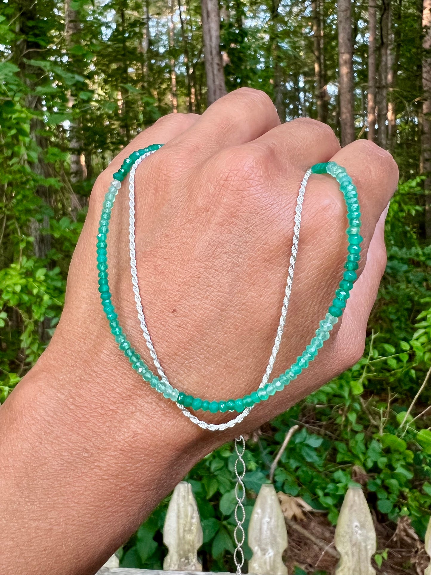 Green Onyx Ombre Choker