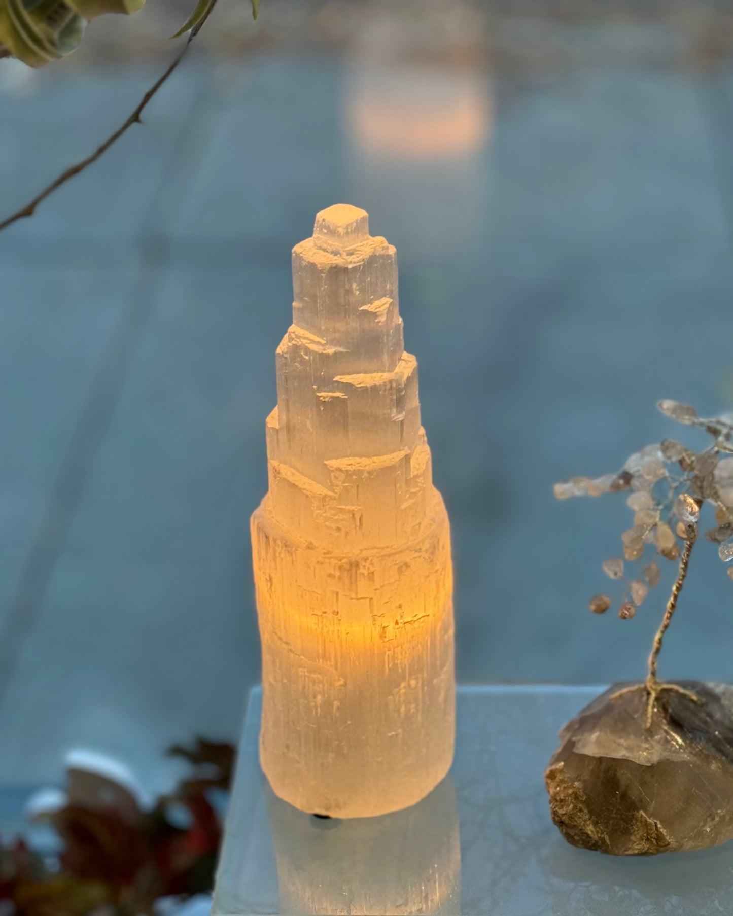 Selenite Lamp