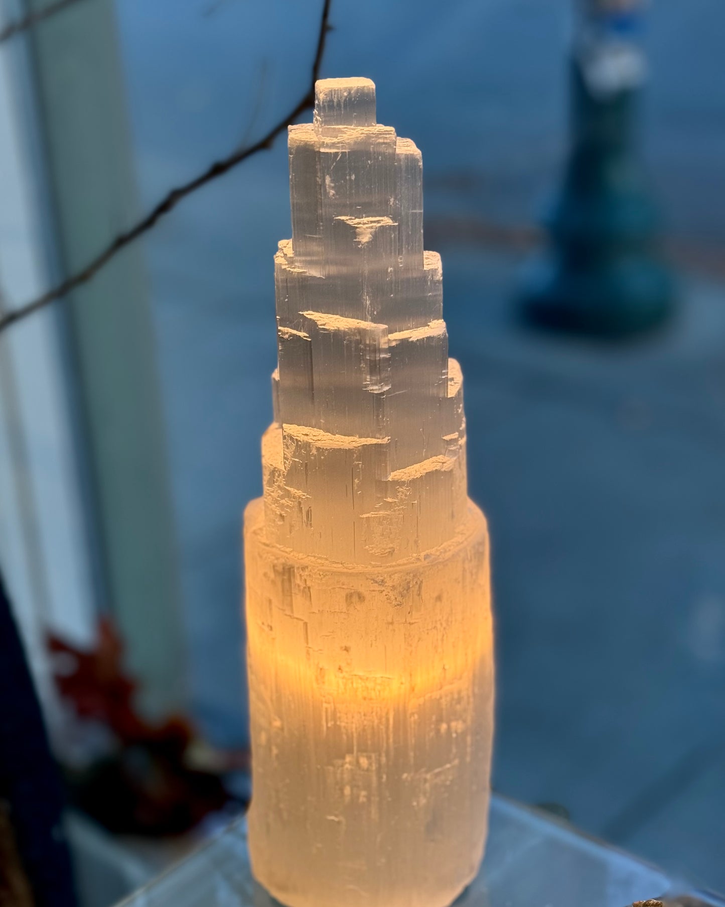 Selenite Lamp