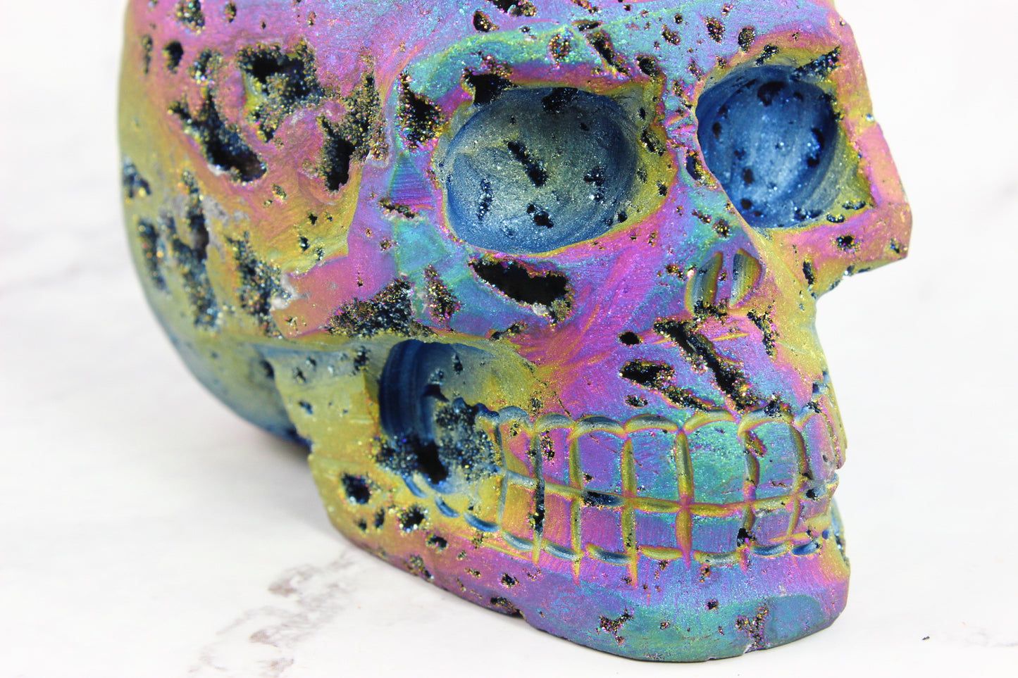 Large Titanium Sphalerite Skull