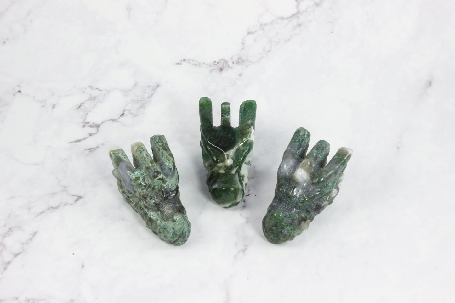 Moss Agate Dragons