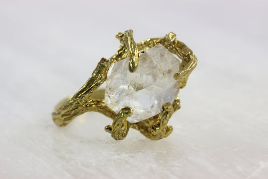 Herkimer Diamond Branch Ring