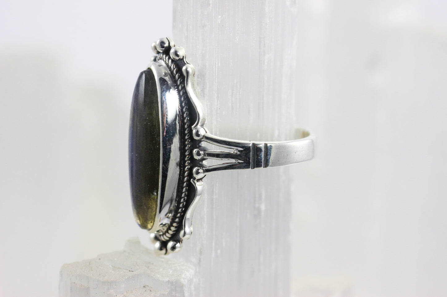 Labradorite Statement Ring