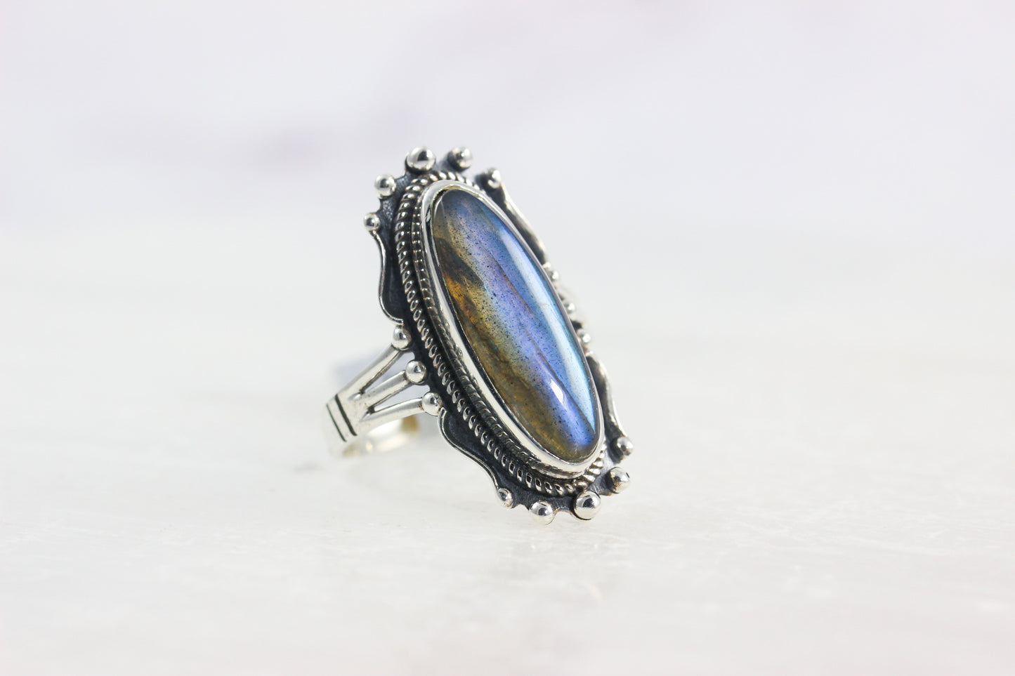 Labradorite Statement Ring