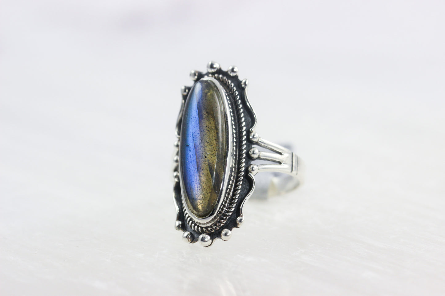 Labradorite Statement Ring