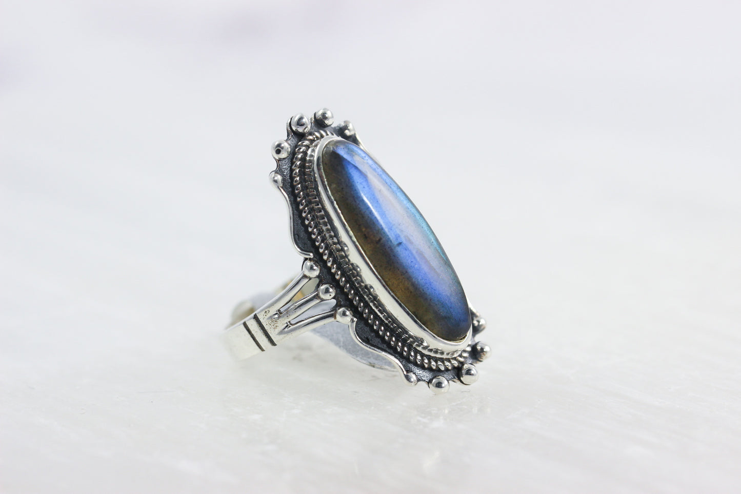 Labradorite Statement Ring