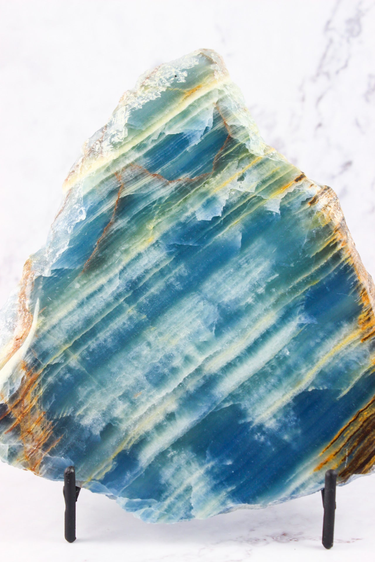 Blue Calcite Onyx Slab #3