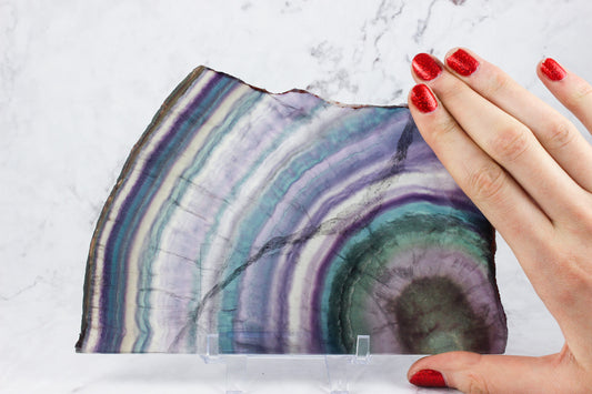 Rainbow Fluorite Slab