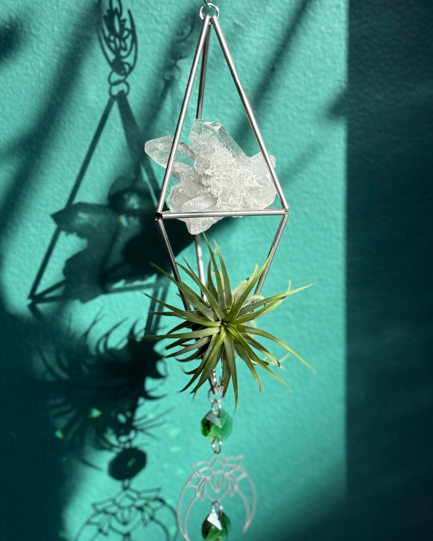 Quartz Lotus Flower Sun Catcher