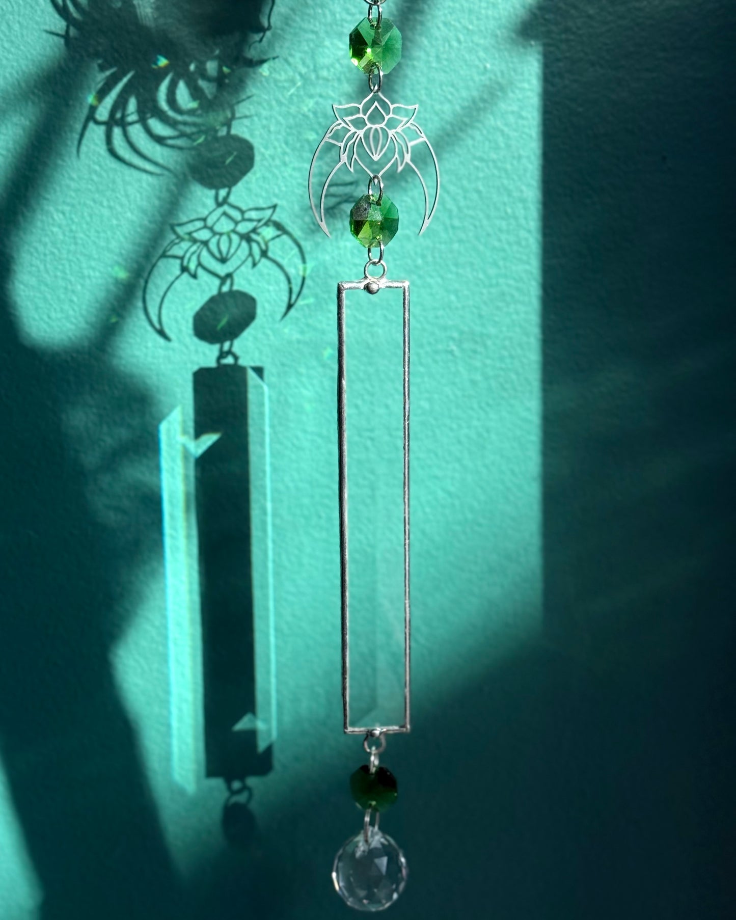 Quartz Lotus Flower Sun Catcher