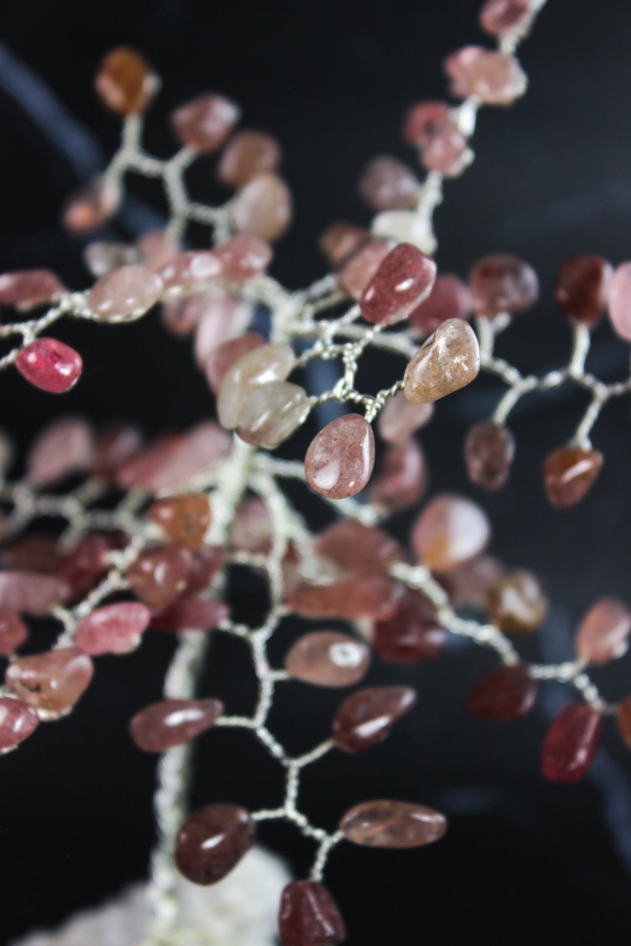 Strawberry Quartz Calcite Gem Tree