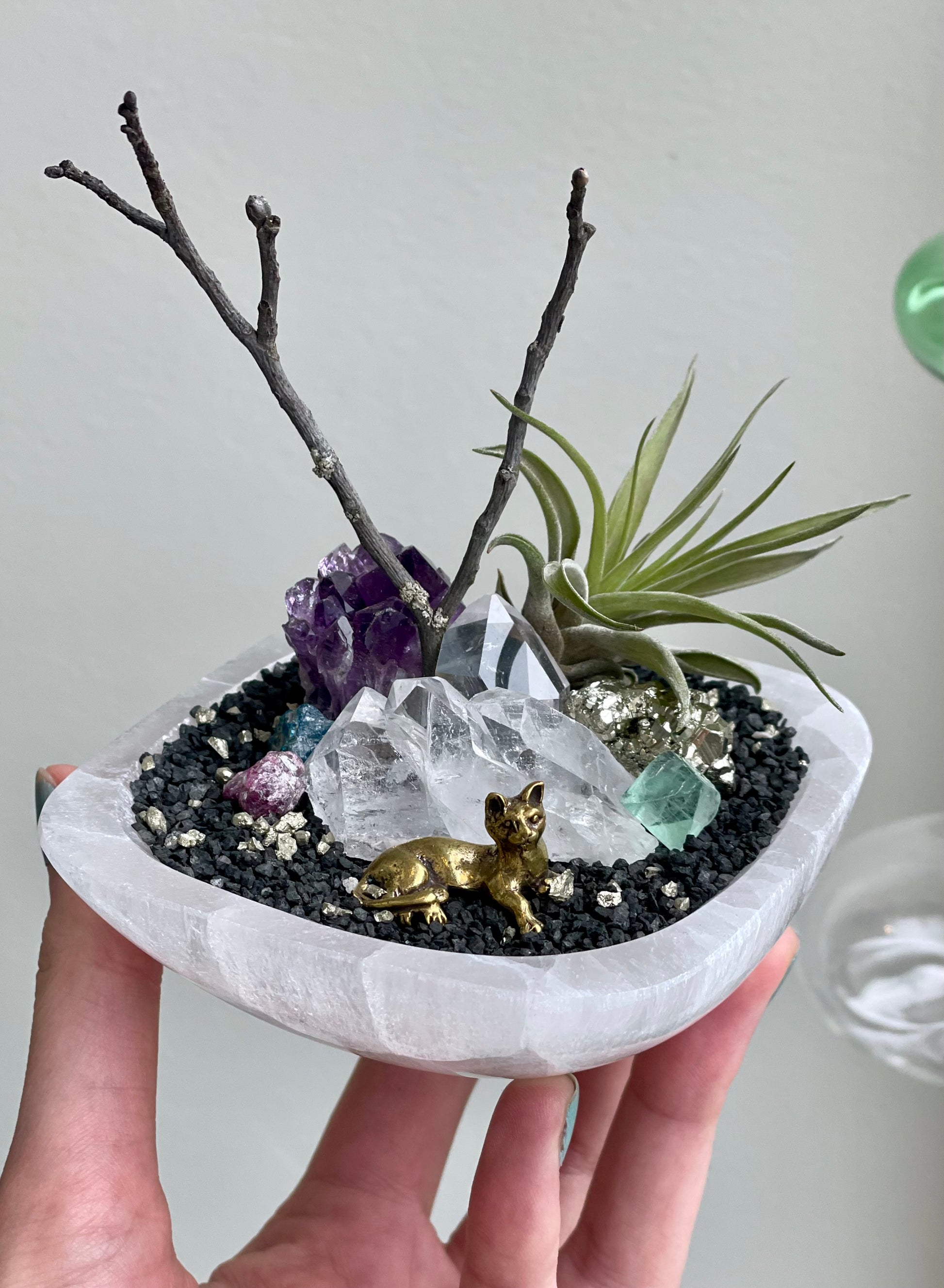 air plant crystals Large Crystal Rock Garden – Annick Designs
