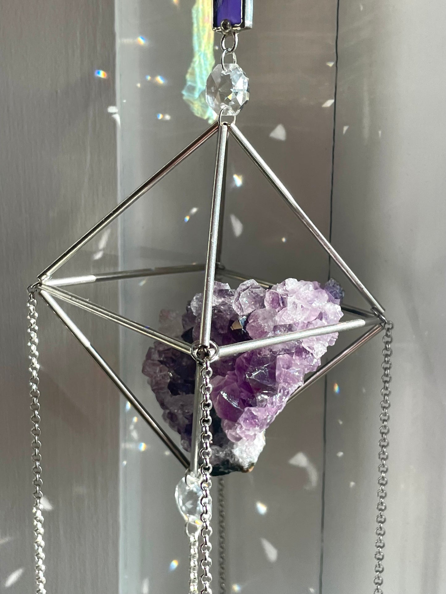 Amethyst Sun Catcher Chandelier