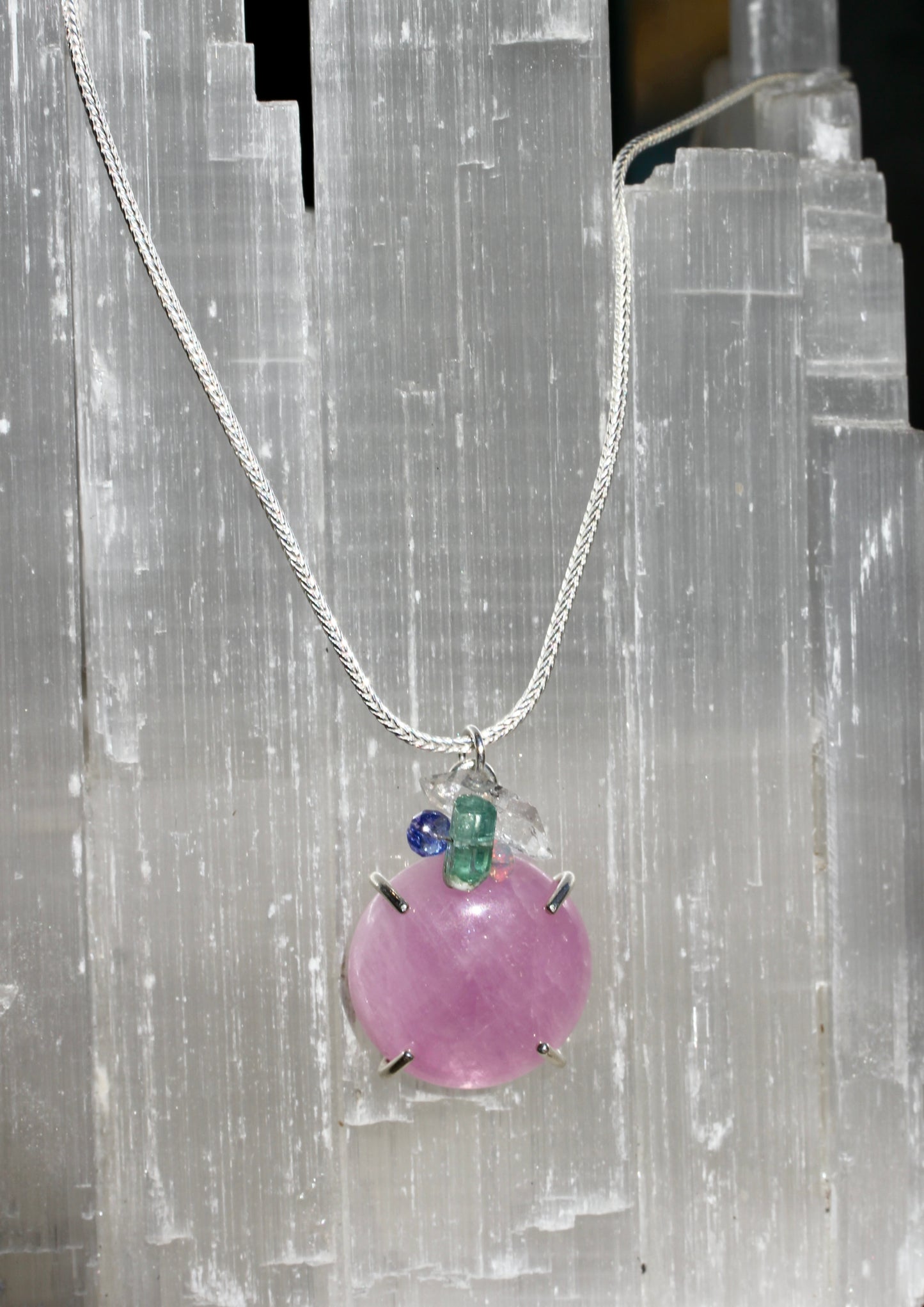 Kunzite Confetti Necklace