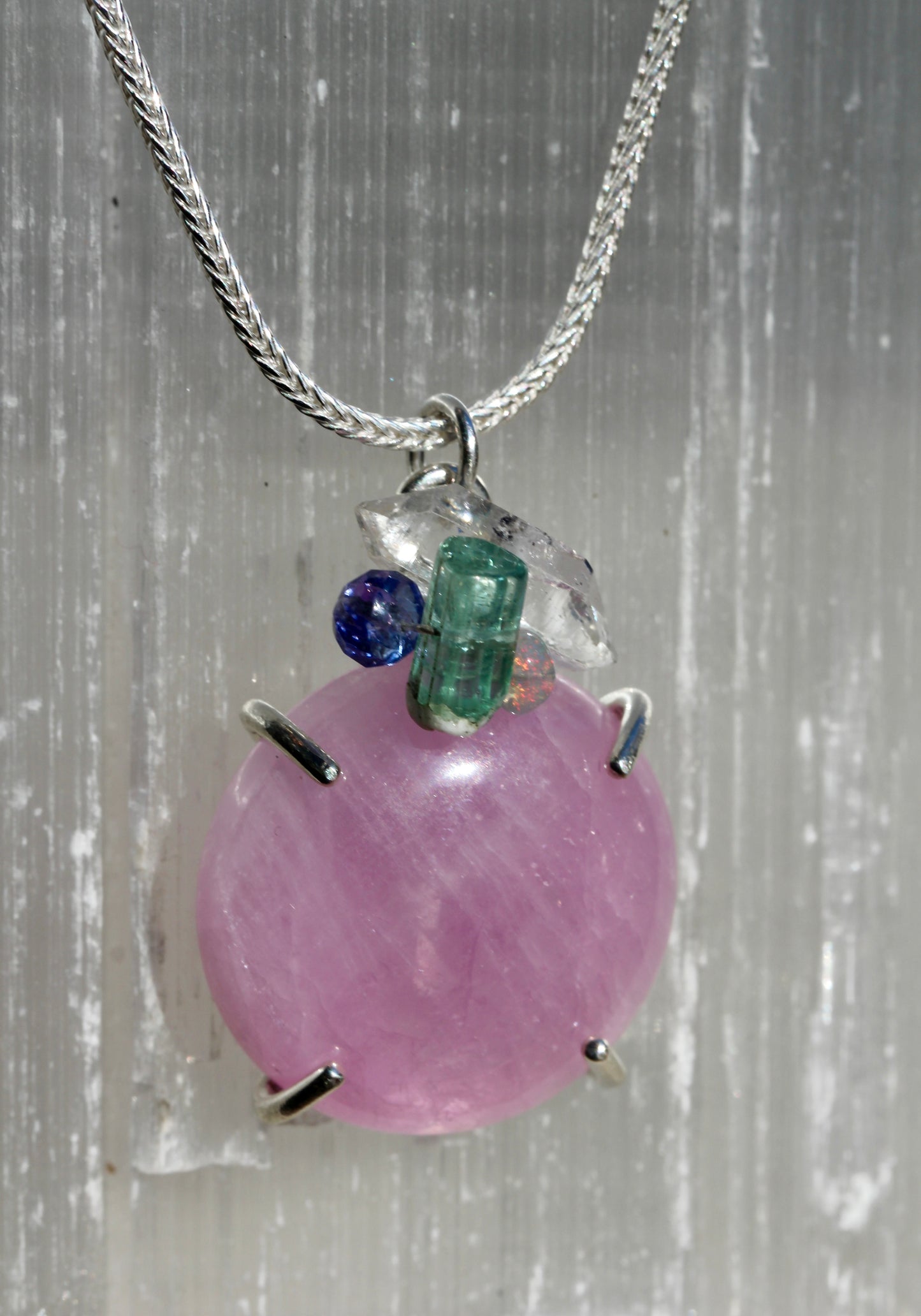 Kunzite Confetti Necklace