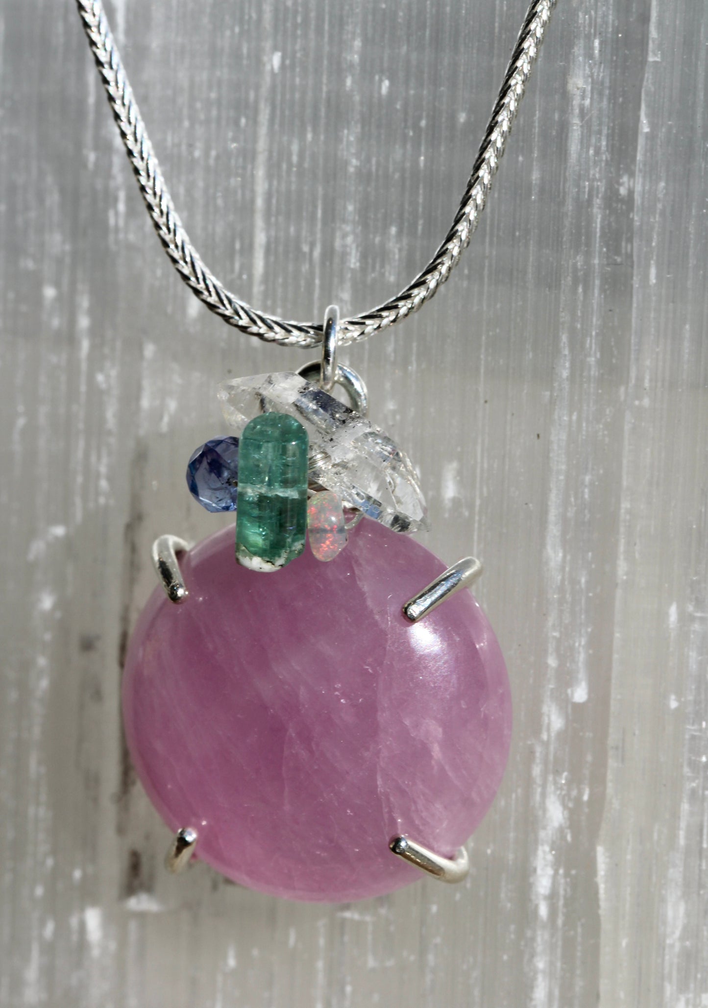 Kunzite Confetti Necklace