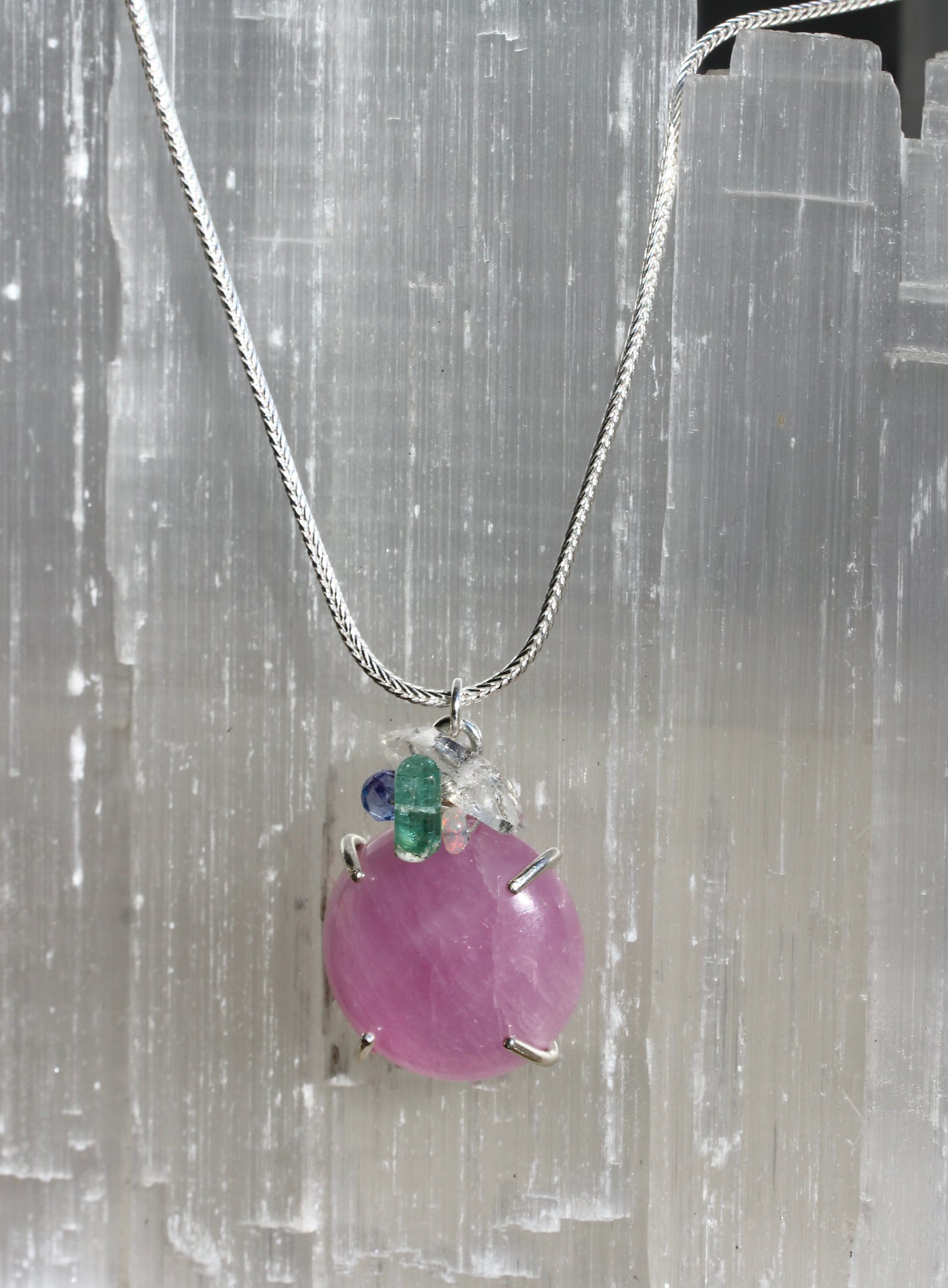 Kunzite Confetti Necklace